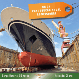 Curso de NR 34 – Construção, Reparação e Desmonte Naval – Admissional – 06 horas