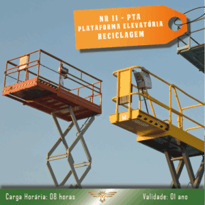 Curso de NR 11/NR 12 – Operador de Plataforma Elevatória – PTA – Reciclagem – 08 horas