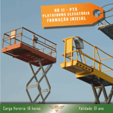 NR 11 - Operador de Plataforma Elevatória - PTA - Formação Inicial