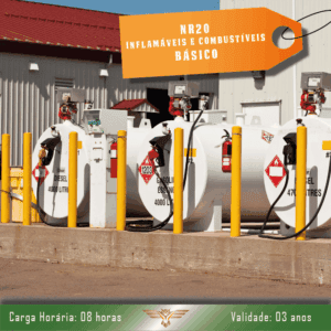 Curso de NR 20 – Inflamáveis e Combustíveis – Básico – 08 horas