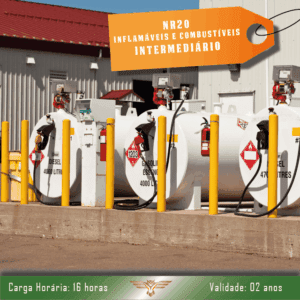 Curso de NR 20 – Inflamáveis e Combustíveis – Intermediário – 16 horas (Em Inglês)