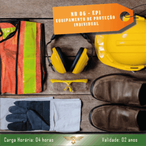 Curso de NR 06 – EPI (Equipamento de Proteção Individual) – 04 horas