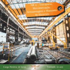 Curso de NR 11 - Transporte, Movimentação, Armazenagem e Manuseio de Materiais - 16 horas