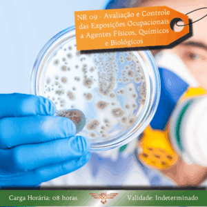 Curso de NR 09 – Avaliação e Controle das Exposições Ocupacionais a Agentes Físicos, Químicos e Biológicos – 08 horas