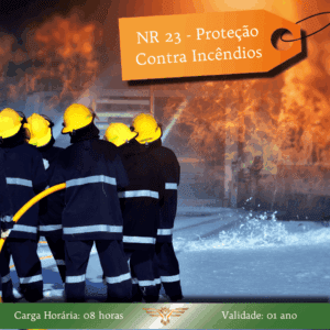 Curso de NR 23 – Proteção Contra Incêndios Básico – 08 horas