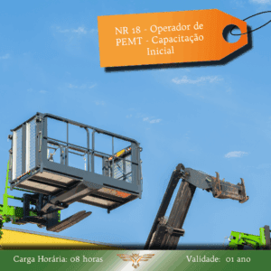 Curso NR 18 – Operador de PEMT – Capacitação Inicial – 04 horas