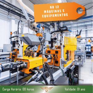 Curso de NR 12 – Máquinas e Equipamentos – Geral – 08 horas