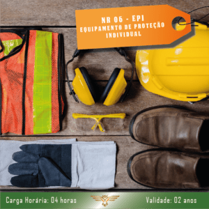 Curso de NR 06 – EPI (Equipamento de Proteção Individual) – 04 horas