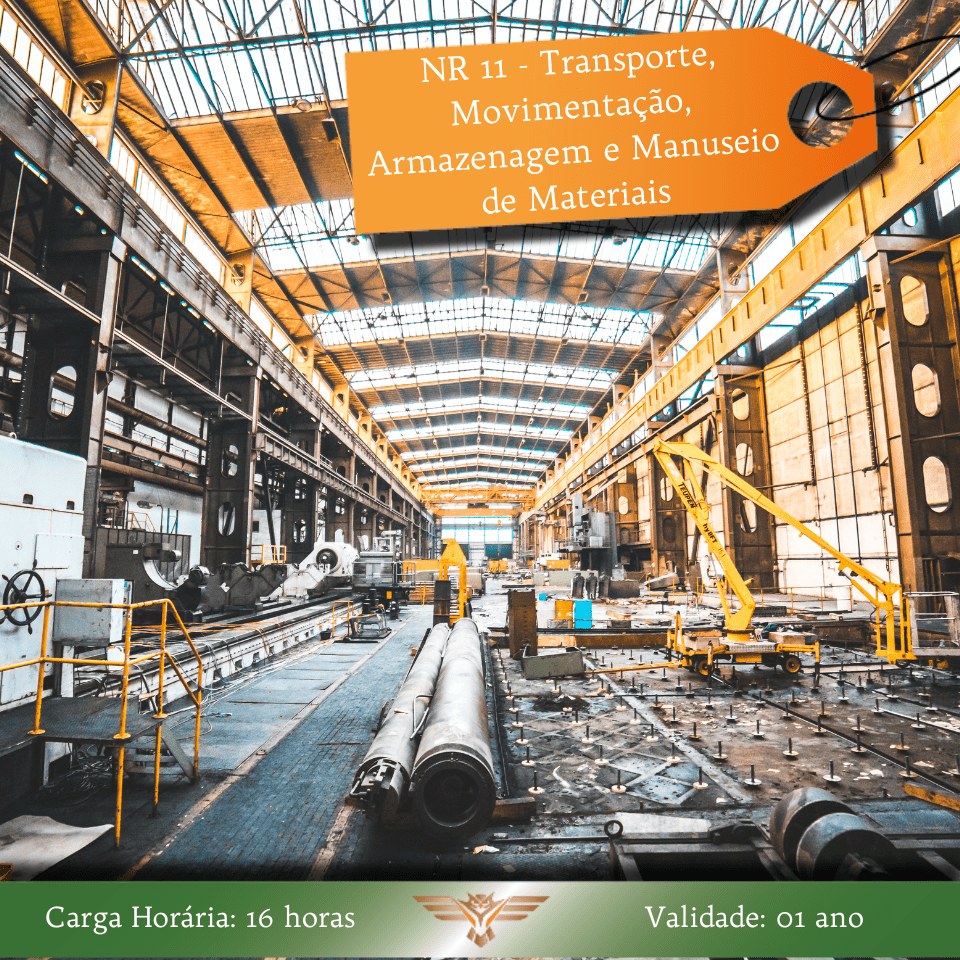 Curso de NR 11 - Transporte, Movimentação, Armazenagem e Manuseio de Materiais - 16 horas 3 -