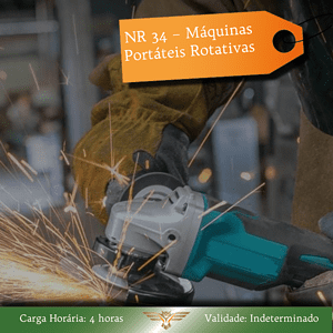 Curso de NR 34 – Máquinas Portáteis Rotativas – 04 horas