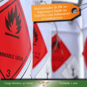 Curso de Multiplicador NR 20 – Segurança e Saúde no Trabalho com Inflamáveis e Combustíveis – 40 horas