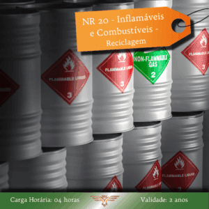 Curso de NR 20 – Inflamáveis e Combustíveis – 04 horas (Reciclagem)